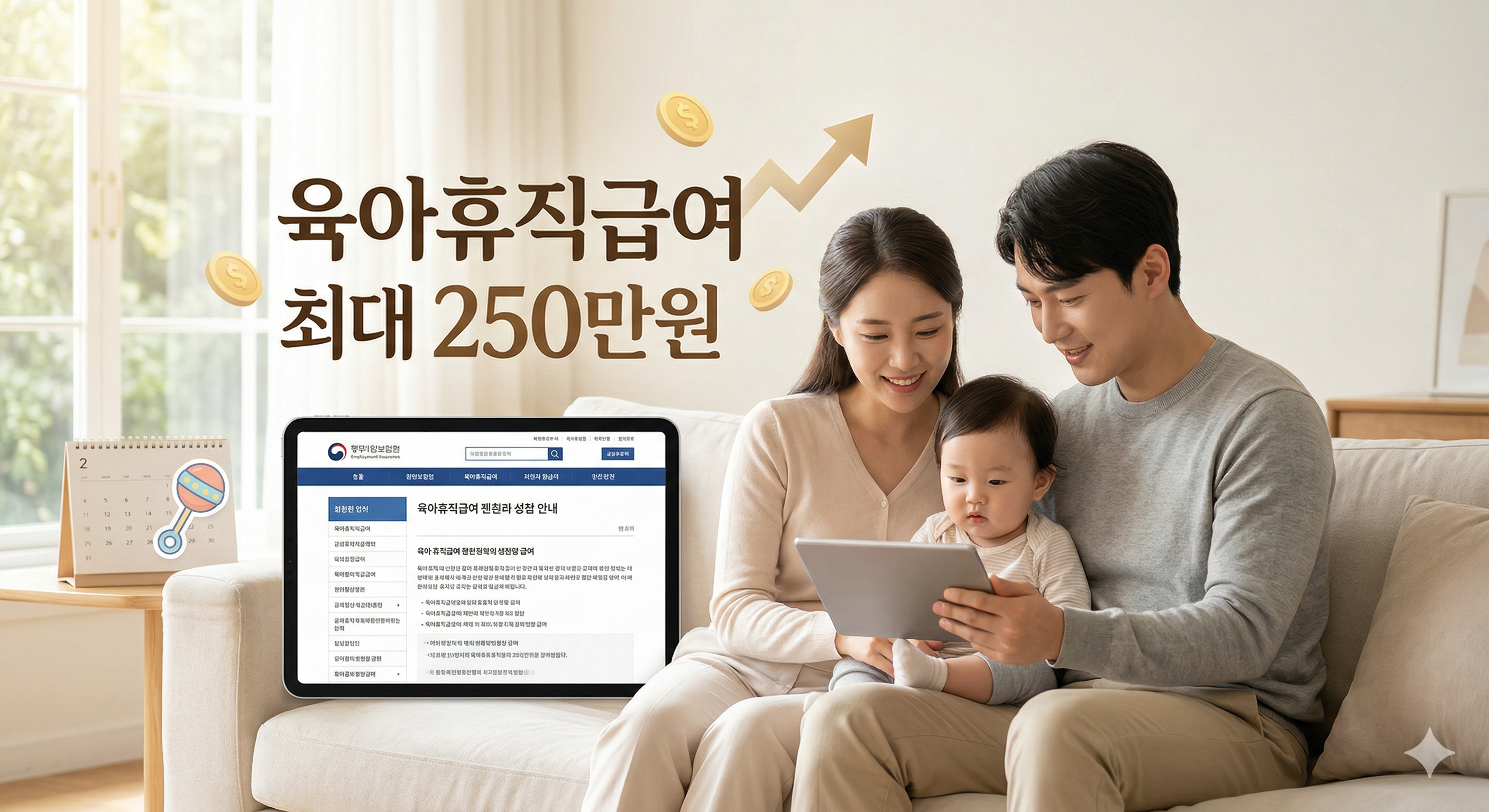 2026년 최신 육아휴직급여 신청 조건 및 최대 상한액 총정리 (사후지급금 폐지)