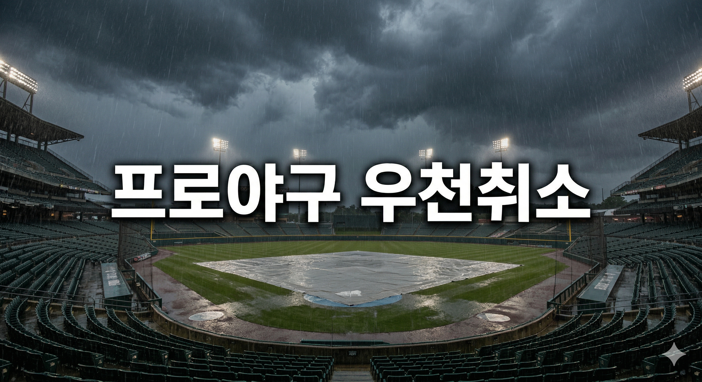 프로야구 전경기 우천 취소? KBO 야구장 우천 취소 기준 및 환불 규정 총정리